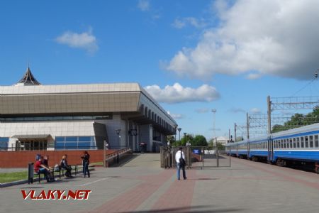 Stanice Grodno, 1. nástupiště s úpravou pro pohraniční odbavení, květen 2017 © Jiří Mazal