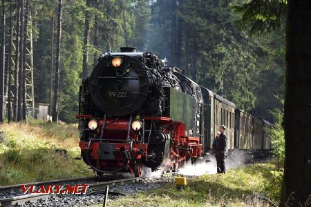 Schierke, zvláštní vlak čeká na volnou kolej; 3.10.2017 © Pavel Stejskal