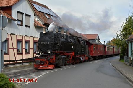 Wernigerode Hochschule, vlak na Brocken v ulicích města; 3.10.2017 © Pavel Stejskal