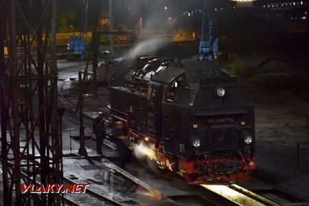 Wernigerode, provozní ošetření lokomotivy HSB 99.7247; 4.10.2017 © Pavel Stejskal