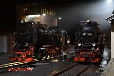 Wernigerode, lokomotivy HSB 99.236 a 99.7247; 4.10.2017 © Pavel Stejskal