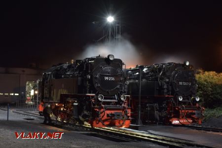 Wernigerode, lokomotivy HSB 99.236 a 99.7247; 4.10.2017 © Pavel Stejskal