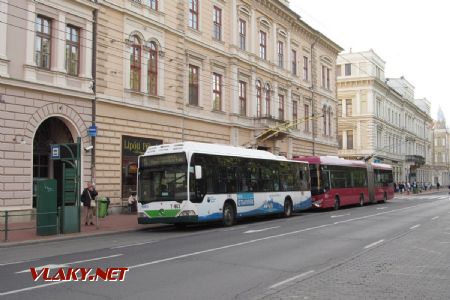 Szeged: karoserie trolejbusu typu Mercedes-Benz-SZKT O530 Citaro Tr12/TV.EU pochází z roku 1999, 29.09.2017 © Dominik Havel