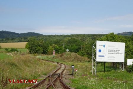 Márianosztra, pokračování obnovené tratě směr Nagybörzsöny, 9.9.2017 © Jiří Mazal
