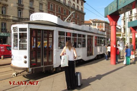17.07.2017 – Milano Nord Cadorna: tramvaj Peter Witt na lince 19 © Dominik Havel