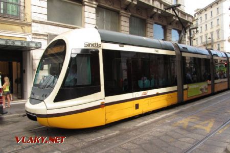 17.07.2017 – Milano: pětičlánková tramvaj Sirietto © Dominik Havel