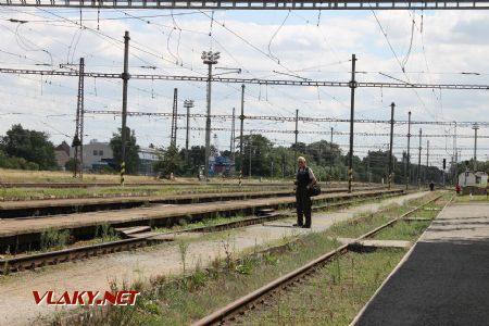 30.07.2015 - Velký Osek: Zbyněk vyhlíží vlak, který mne odveze © Karel Furiš