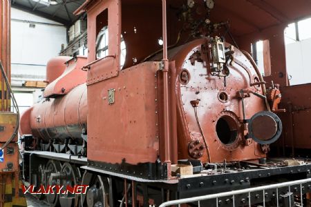 4.5.2018 - muzeum ČD Lužná u Rakovníka: oprava lokomotivy 414.096 © Jiří Řechka