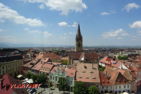 Sibiu, výhled z Radniční věže, 8.5.2018 © Jiří Mazal