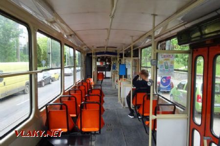 Interiér tramvaje KT4D, 9.5.2018 © Jiří Mazal