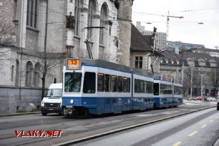 07.03.2017 – Tramvaj v ulicích Zurichu © Pavel Stejskal