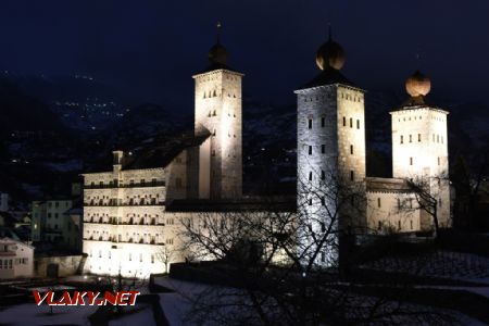 07.03.2017 – Noční nasvícení hradu v Brigu © Pavel Stejskal