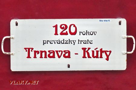 Označenie súpravy mimoriadneho historického vlaku; 9.6.2018 © Marko