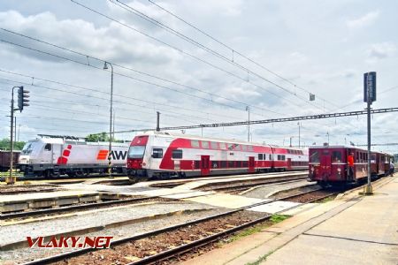 Vlaky v stanici Kúty; 9.6.2018 © Marko