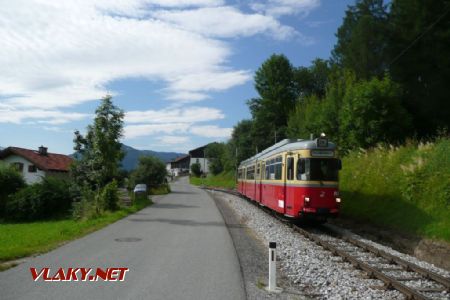 Aussenkreith: tramvaj se vrací do Innsbrucku © Tomáš Kraus, 6.7.2008