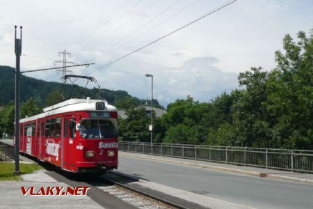 Innsbruck: tramvaj Duewag jako spoj do Igls © Tomáš Kraus, 6.7.2008