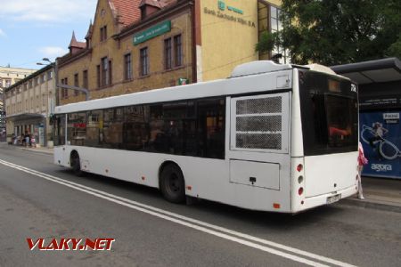 07.07.2018 – Chorzów: běloruský autobus MAZ – nesmí chybět výfuk s poklopem © Dominik Havel