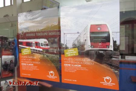 07.07.2018 – Žilina: reklama na údajné častější spoje do Čadci © Dominik Havel