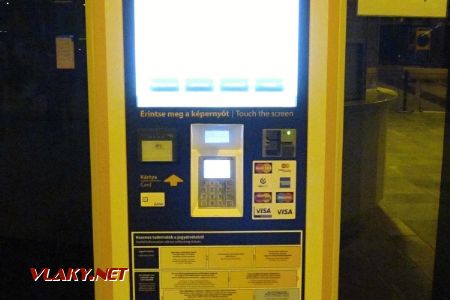01.06.2018 – Budapešť: nový automat, který přijímá pouze platební karty © Dominik Havel