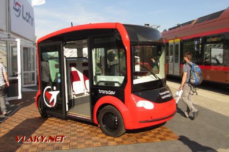 21.09.2018 – Berlín: Lohr, autonomní minibus pro Transdev © Dominik Havel
