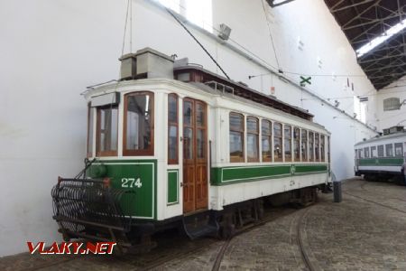 Tramvaj č. 274 vyrobená ve vlastních dílnách r. 1928 (kopie původních z r. 1904), 16.10.2018 © Jiří Mazal