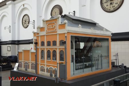 Tramvajové muzeum, model budovy bývalé elektrárny, 16.10.2018 © Jiří Mazal