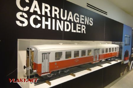Model švýcarského vagonu výrobce Schindler, 16.10.2018 © Jiří Mazal