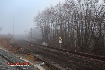 16.11.2018 - zvláštní vlak SŽDC: bývalá hlavní dvoukolejná trať, nyní již jen regionální © Jiří Řechka