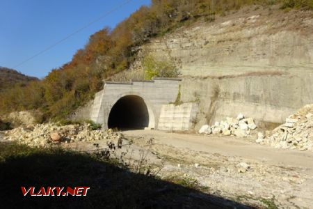 Úsek Zestaponi - Kharagauli, stavba nové tratě, 11.11.2018 © Jiří Mazal