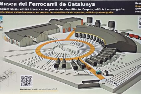Vilanova i la Geltrú: Náčrt budúcej podoby múzea. V súčastnosti prebieha oprava budov vľavo. © Museu del Ferrocarril