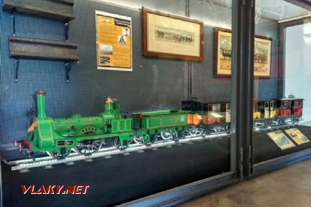 11.11.2018 – Vilanova i la Geltrú: Model prvého španielskeho vlaku ''Tren del Centenari'', ktorý premával od roku 1848. © Jakub Rekem