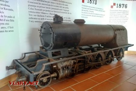 11.11.2018 – Vilanova i la Geltrú: Rozostavaný funkčný model parnej lokomotívy v jednej z vodární. © Jakub Rekem