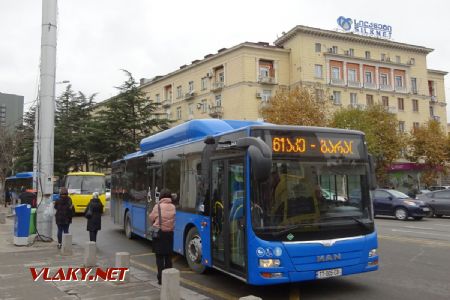Tbilisi, zdejší nejčastější autobus typu MAN Lion’s City, 13.11.2018 © Jiří Mazal