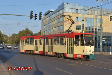 Tramvaj Tatra v ulicích Frankfurtu nad Odrou. 19.8.2018 © Pavel Stejskal