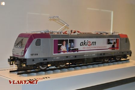 Model lokomotivy 187.014 pro Akiem. Messe Berlin, 19.9.2018 © Pavel Stejskal