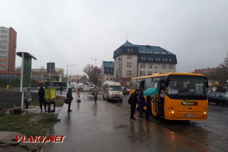 Olsztyn: Autobus značky Autosan nás dovezl k nádraží © Tomáš Kraus, 23.10.2018