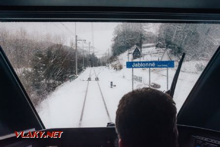 05.01.2018 - Jablonné nad Orlicí: vjezd do stanice © Leo Express