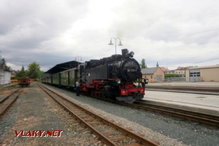 Dippoldiswalde, lokomotiva 99.1771-7 na starším snímku, 18.6.2011© Jiří Mazal