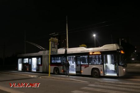 Řím, trolejbus na konečné Labia, 17. 02. 2019 © Libor Peltan
