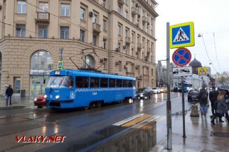 Moskva: Tramvaj T3 nedaleko Paveleckého nádraží © Tomáš Kraus, 18.4.2018