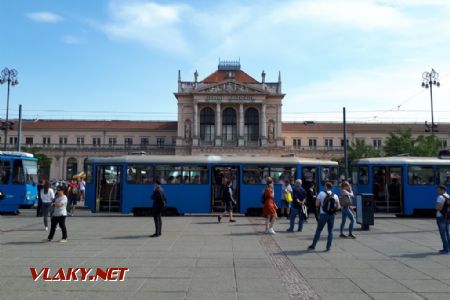 Zagreb: Tramvaj Đuro Đaković před hlavním nádražím © Tomáš Kraus, 30.5.2018