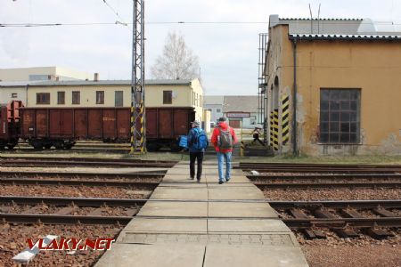 29.03.2019 - Jihlava: Karel a Jirka na ilegálním přechodu k bývalému depu © PhDr. Zbyněk Zlinský
