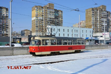 ''25.02.2018 - Kyjev, Myloslavska, Tatra T3SUCS, ev. č. 5683 ex Košice 409 © Václav Vyskočil	''