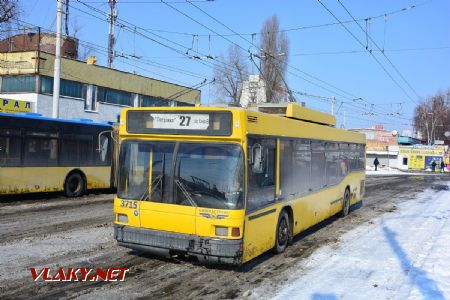 25.02.2018 - Kyjev, Petrivka, trolejbus MAZ-103T ev. č. 315 © Václav Vyskočil