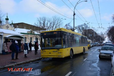 25.02.2018 - Kyjev, Muzeum historie, trolejbus Bogdan T70110 ev. č. 1379 © Václav Vyskočil