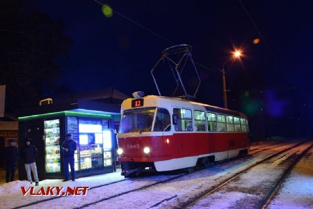 25.02.2018 - Kyjev, náměstí Tarase Ševčenka, tramvaj T3SU ev. č. 5840 © Václav Vyskočil