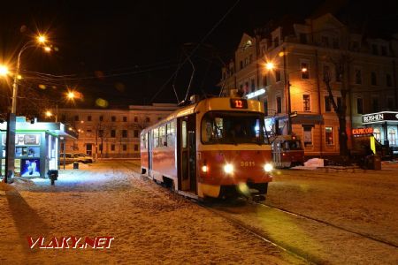 25.02.2018 - Kyjev, Kontraktova plosča, tramvaj T3SUCS ev. č. 5611, ex Praha 7250 © Václav Vyskočil