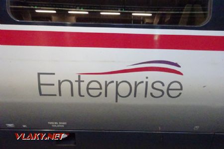 Logo vlaku Enterprise, 13.5.2019 © Jiří Mazal