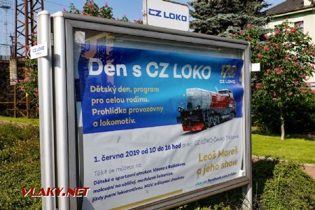 01.06.2019 - Česká Třebová: informace o akci před podchodem k CZ LOKO © Jiří Řechka