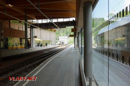 stanica Laubenbachmühle je podľa cestovného poriadku koncovou pre väčšinu vlakov, 26.05.2019 © Juraj Földes
